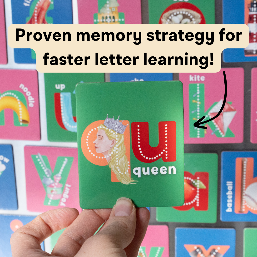 Lit Letters Magnet Tiles Official Lit to Lead Product | Learn Letter Sounds up to 2X Faster | Alphabet Fridge Magnets | Embedded Pictograph Mnemonic
